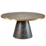 Furniture Classics Midias Dining Table 40-118, sunburst reclaimed pine top