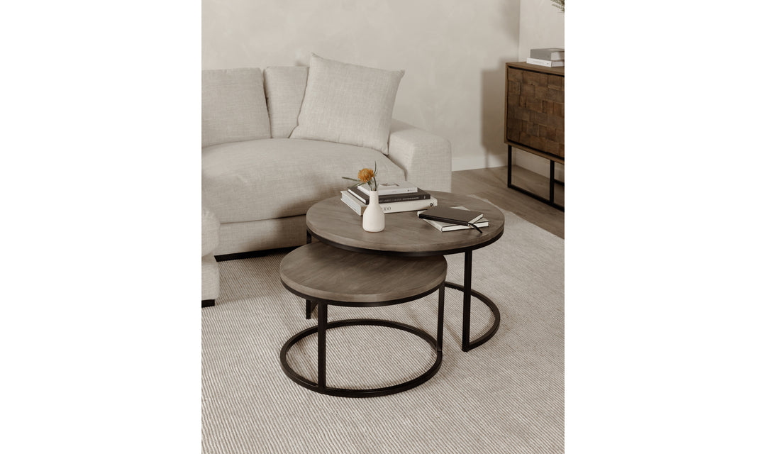 Drey Round Nesting Coffee Tables