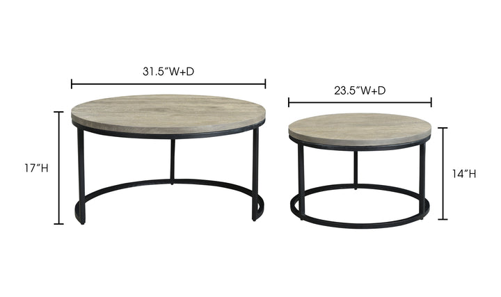 Drey Round Nesting Coffee Tables
