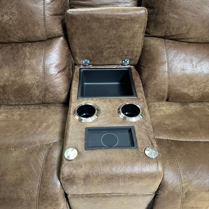 New Lazy Boy James Reclining Loveseat with Console