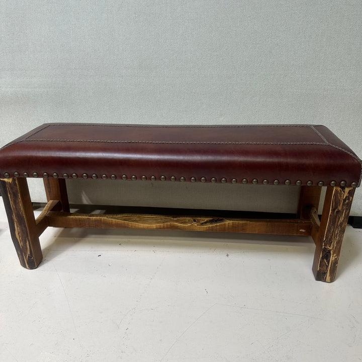 Leather Mesquite bench