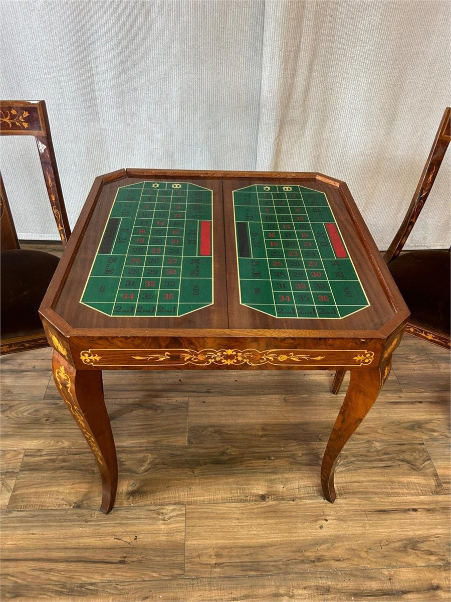 Italian Marquetry Gaming Table